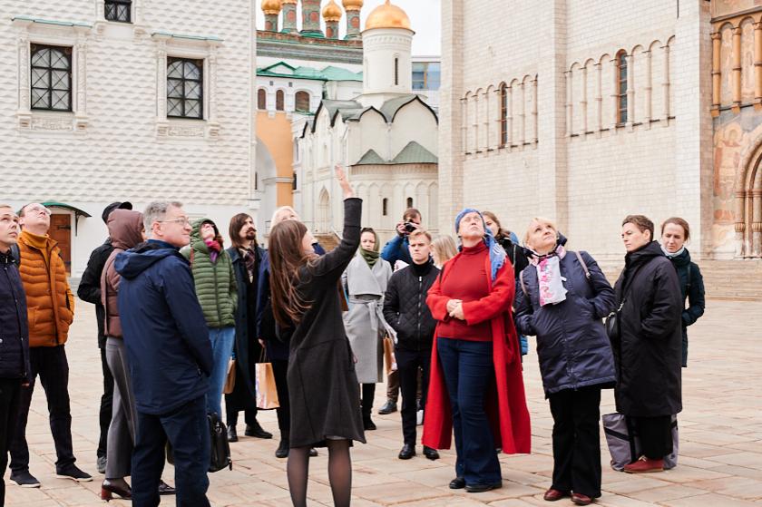 Посещение участниками конференции территории Московского Кремля