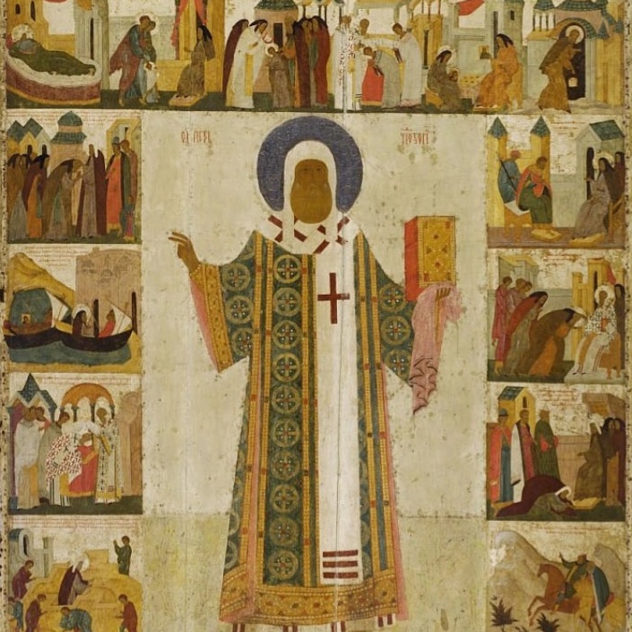 Икона «Митрополит Петр с житием».webp