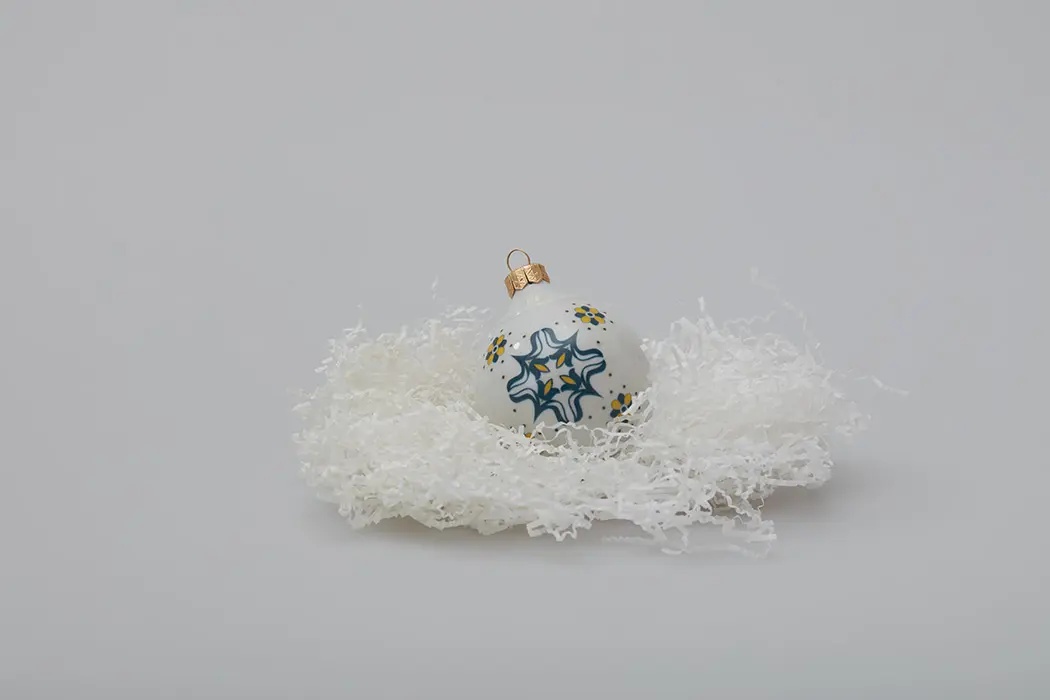 Елочные шары керамические 1 шт.