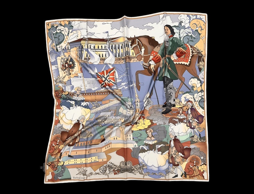 Сувениры к выставке «Последний триумф Петра Великого. Впереди вечность» Платок (1).webp