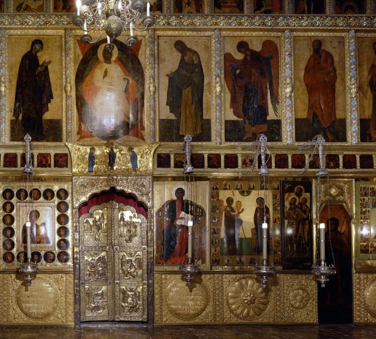 Главный иконостас Благовещенского собора.