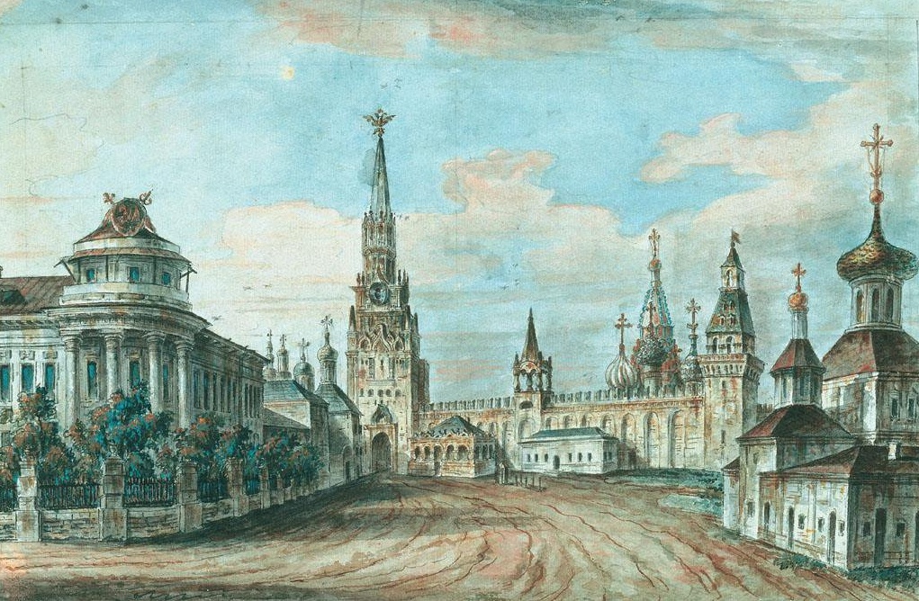 Церковь Николы Гостунского (справа на переднем плане), вид с северо-запада