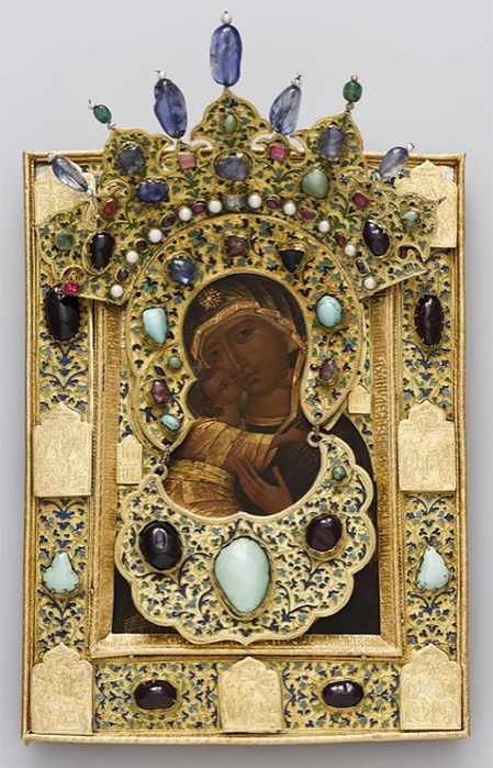 Икона в окладе "Богоматерь Владимирская"