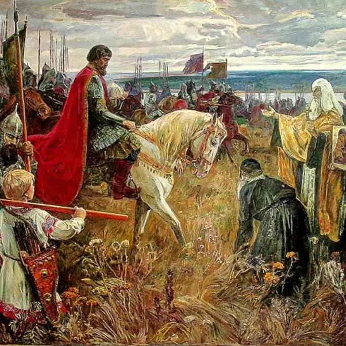 Въезд Дмитрия Донского в Коломну. Г.П. Сорогин