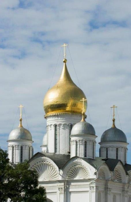 Купола Архангельского собора.