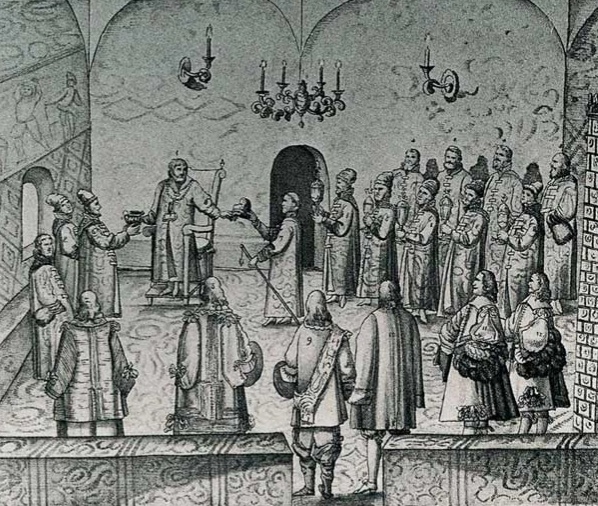 Приём царём Алексеем Михайловичем австрийского посольства императора Леопольда