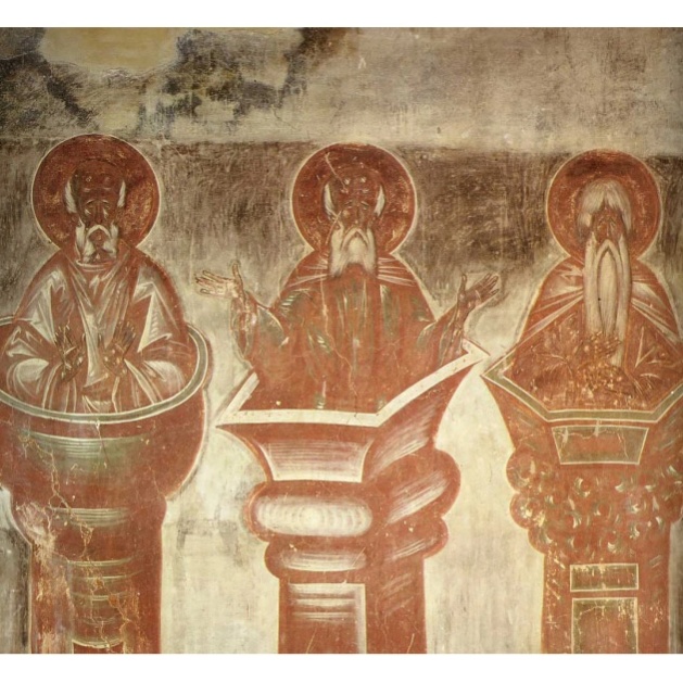 Столпники, фреска из церкви Спаса Преображения на Ильине улице