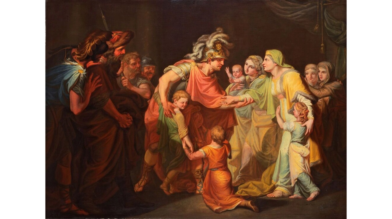 Великий князь Святослав, целующий мать и детей своих по возвращении с Дуная в Киев.webp