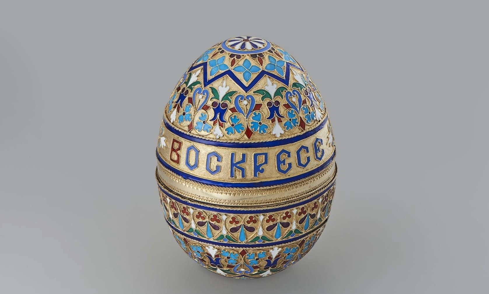 Яйцо пасхальное. Россия, Москва,1880-1890-е гг. Фирма И. Хлебникова