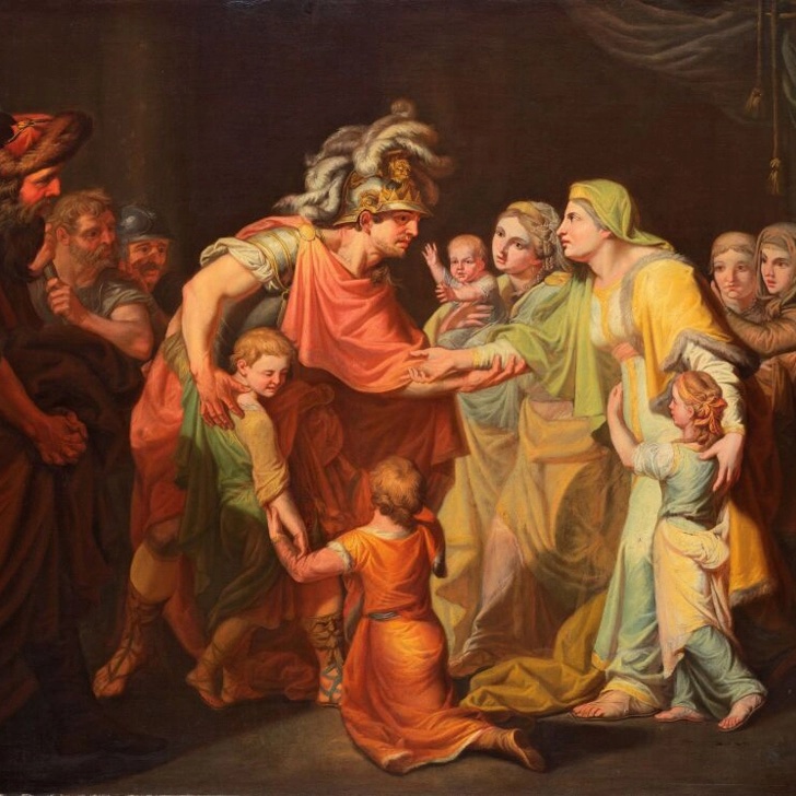 Великий князь Святослав, целующий мать и детей своих по возвращении с Дуная в Киев.webp