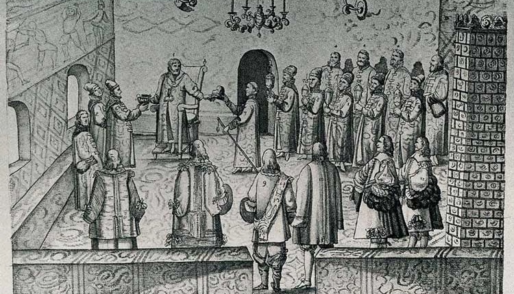 Приём царём Алексеем Михайловичем австрийского посольства императора Леопольда