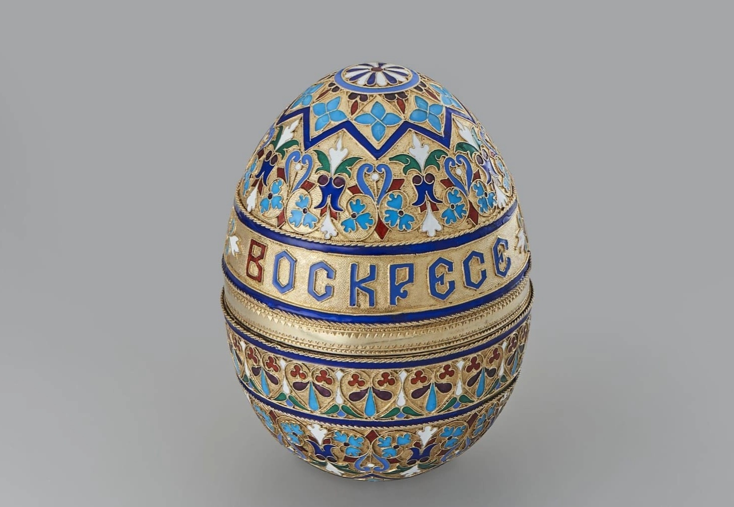 Яйцо пасхальное. Россия, Москва,1880-1890-е гг. Фирма И. Хлебникова