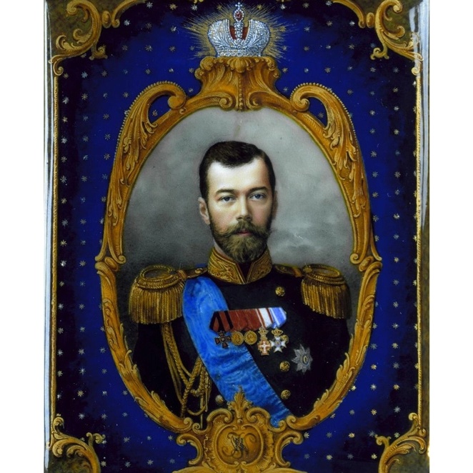 Миниатюра "Портрет императора Николая II"