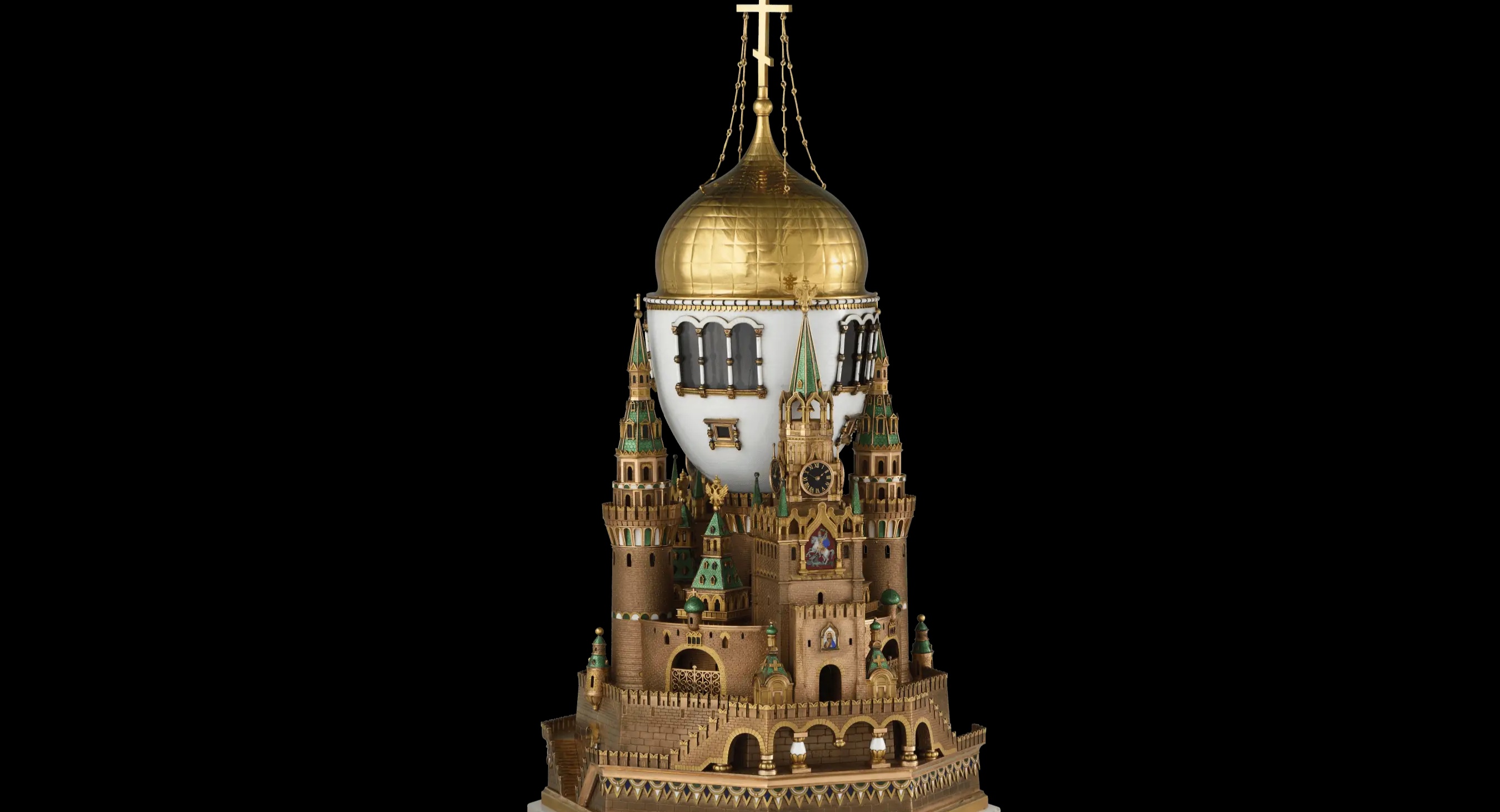 Пасхальное яйцо «Московский Кремль», 1904–1906 гг..webp