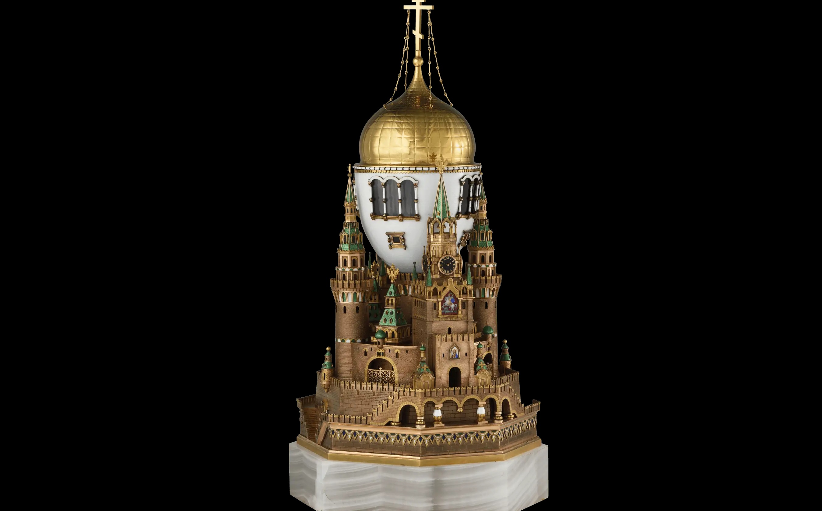 Пасхальное яйцо «Московский Кремль», 1904–1906 гг..webp