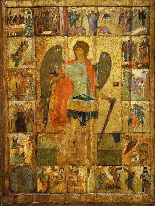 Икона «Архангел Михаил с деяниями ангелов»