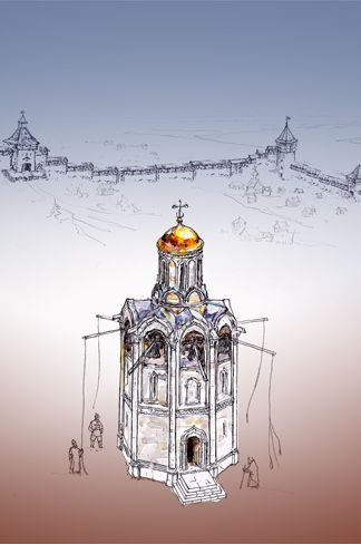 Церковь-колокольня св. Иоанна Лествичника 1329 г.