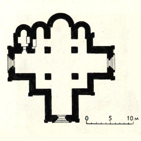 План Успенского собора 1326-1327 гг.