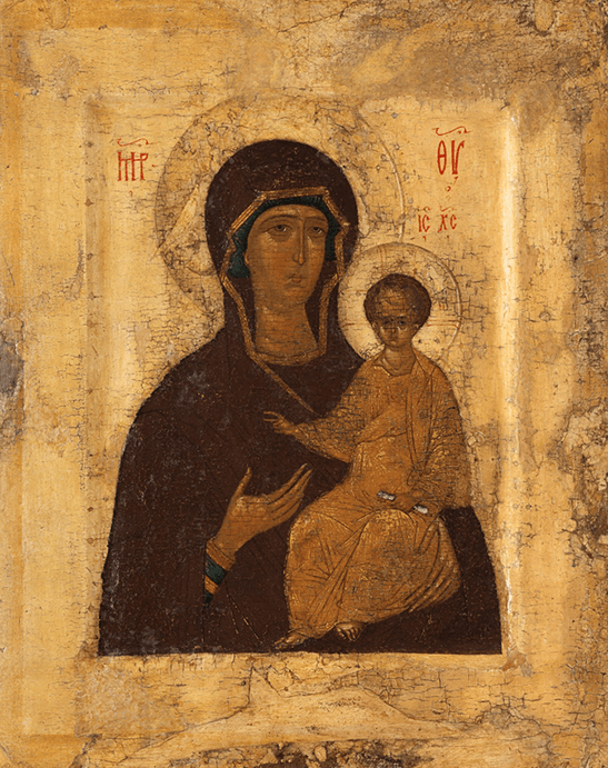 Икона «Богоматерь Одигитрия». Последняя треть XV в.