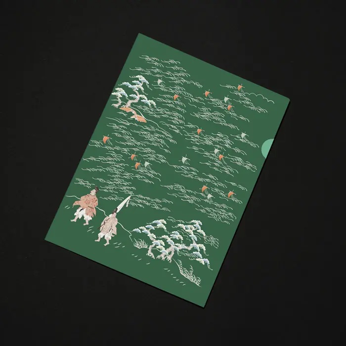 Папка-уголок зеленая