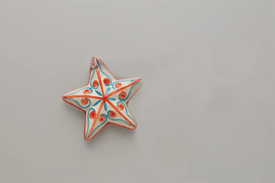 Елочные игрушки керамические