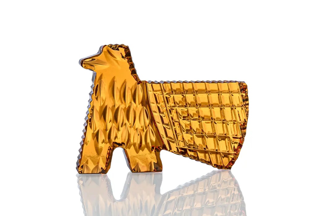 Декоративная скульптура из хрусталя "Сокол"