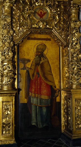 Праотец Мелхиседек (южная дверь иконостаса, вход в дьяконник).