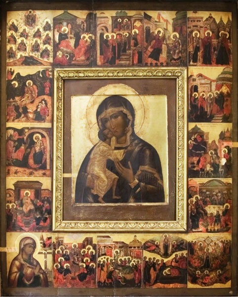 Богоматерь Федоровская (с 16 клеймами жития).