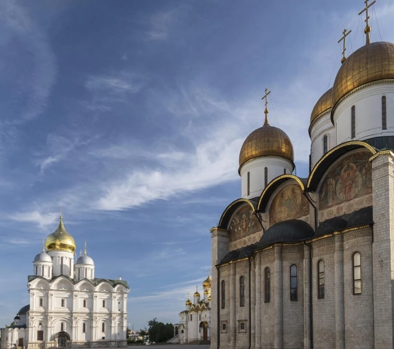 Успенский, Архангельский и Благовещенский соборы Московского Кремля