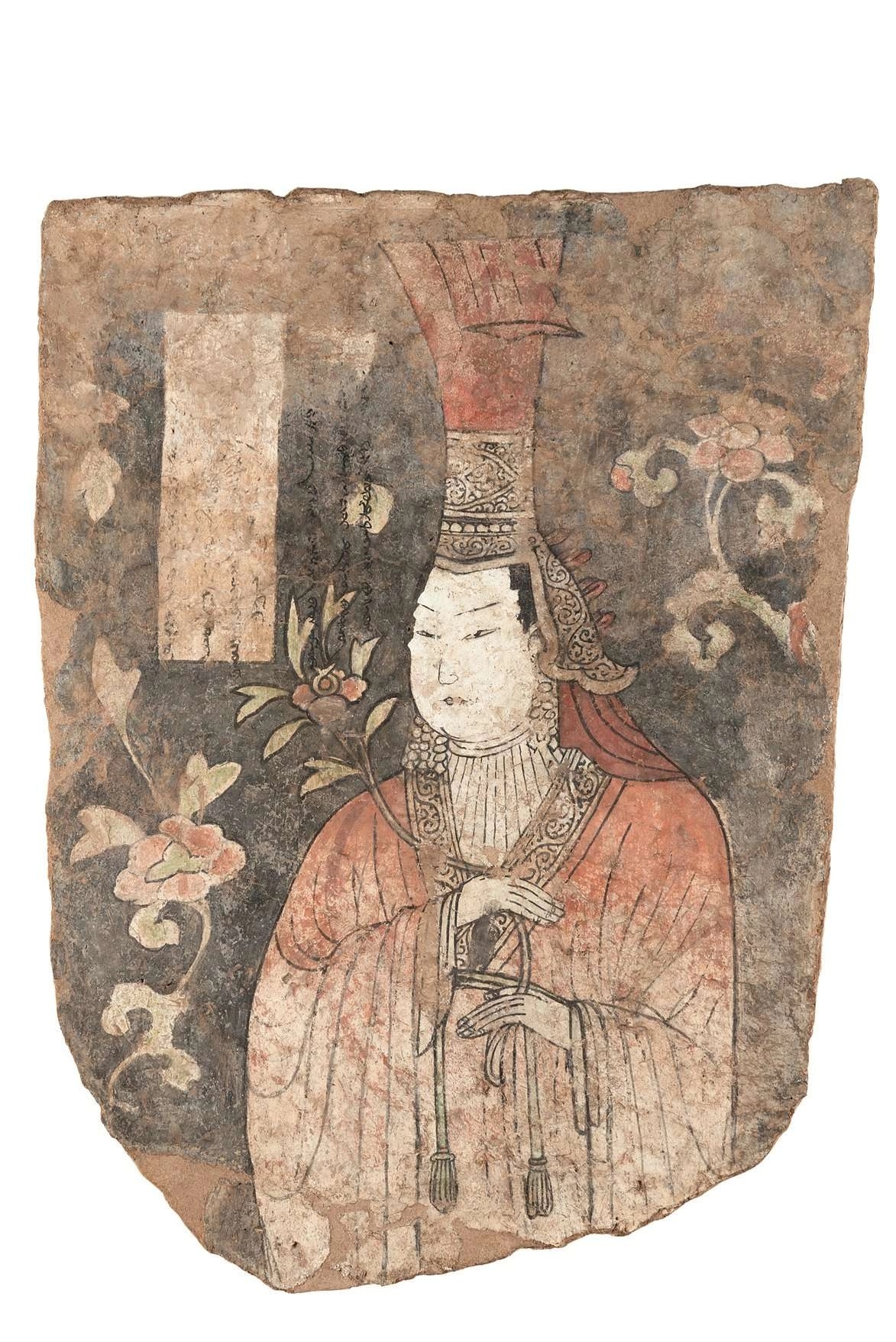 Портрет высокопоставленной дамы. Фрагмент стенной росписи