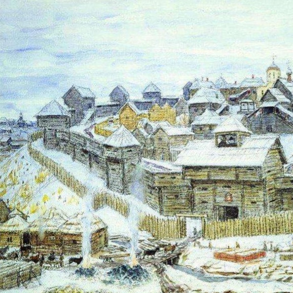 Московский Кремль при Иване Калите