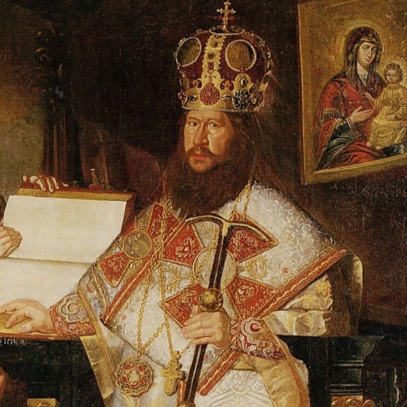 Патриарх Никон с братией Воскресенского монастыря.webp