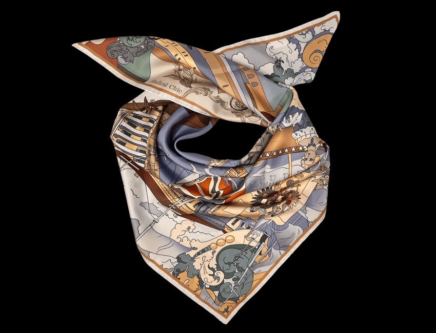 Сувениры к выставке «Последний триумф Петра Великого. Впереди вечность» Платок.webp