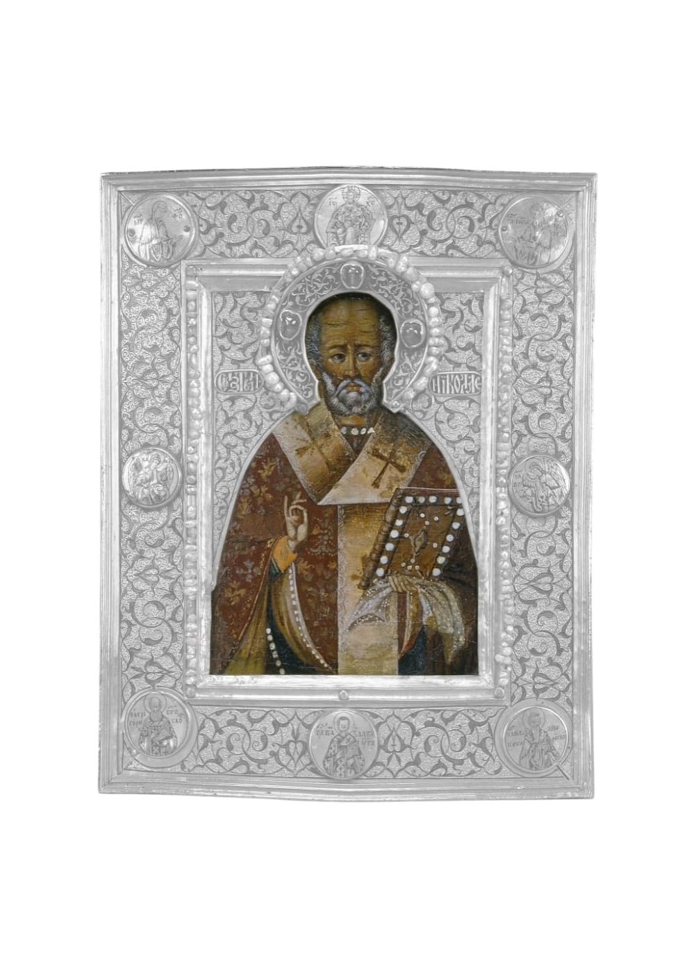 Икона «Святой Николай Чудотворец» в окладе