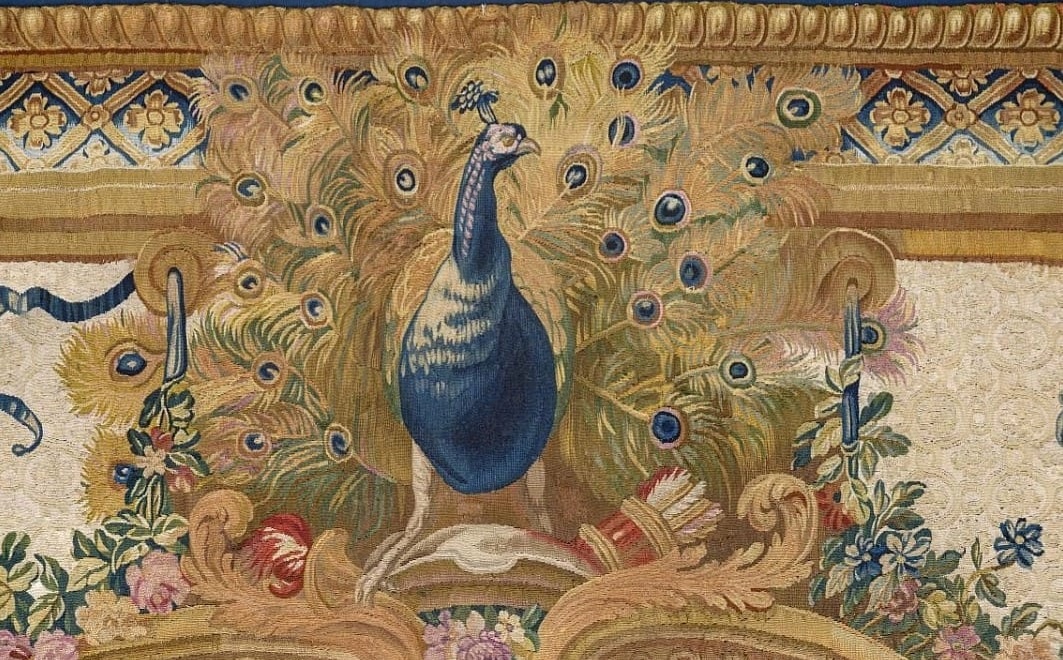 Гобелен «Дон Кихот с девицами постоялого двора». Фрагмент.webp