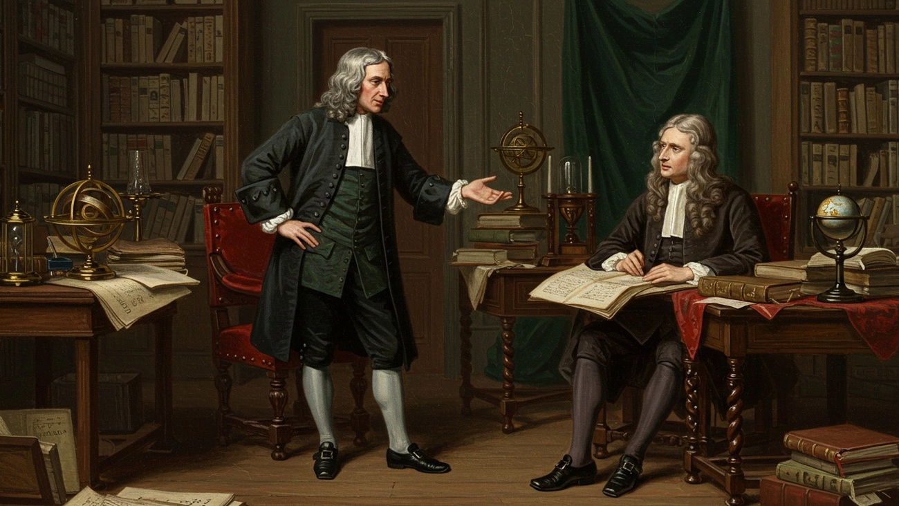 Edmond Halley Helps Newton Цикл №9 2026.webp