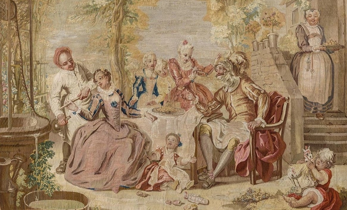 Гобелен «Дон Кихот с девицами постоялого двора» (2).webp