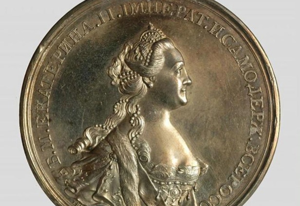 Медаль на вступление на престол императрицы Екатерины II