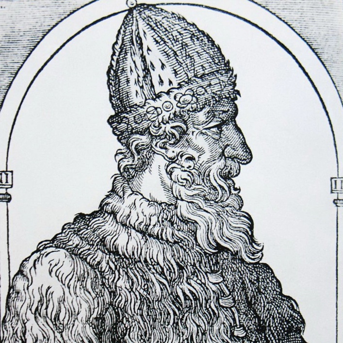 Великий князь Иван III. Европейская гравюра, 1575 г.