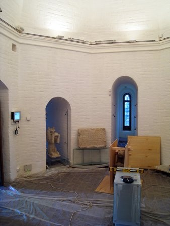 Интерьер 2-го яруса. Монтаж экспозиции