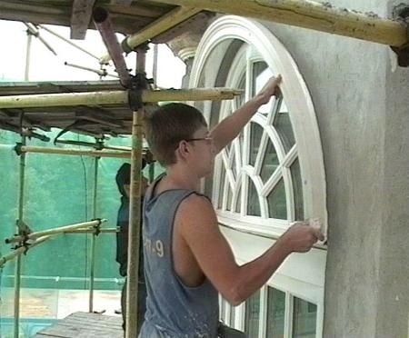 Главный корпус, боковой фасад - ротонда