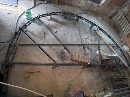 Шаблон для изготовления кружал нового подшивного потолка