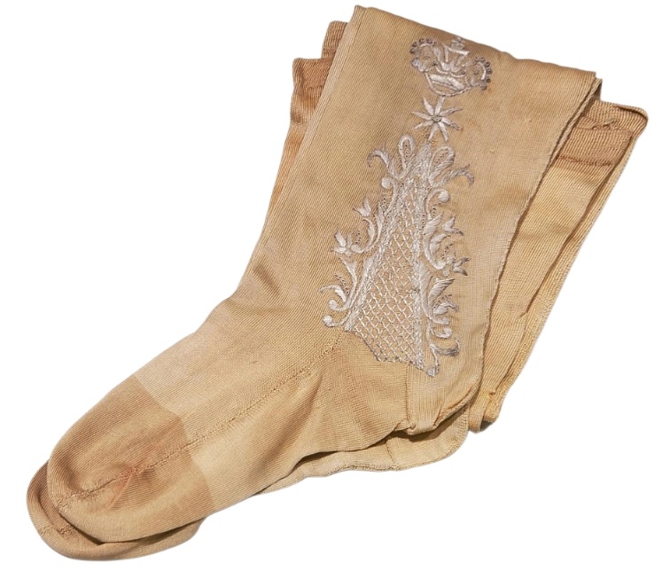 Чулки от коронационного костюма императрицы Екатерины I